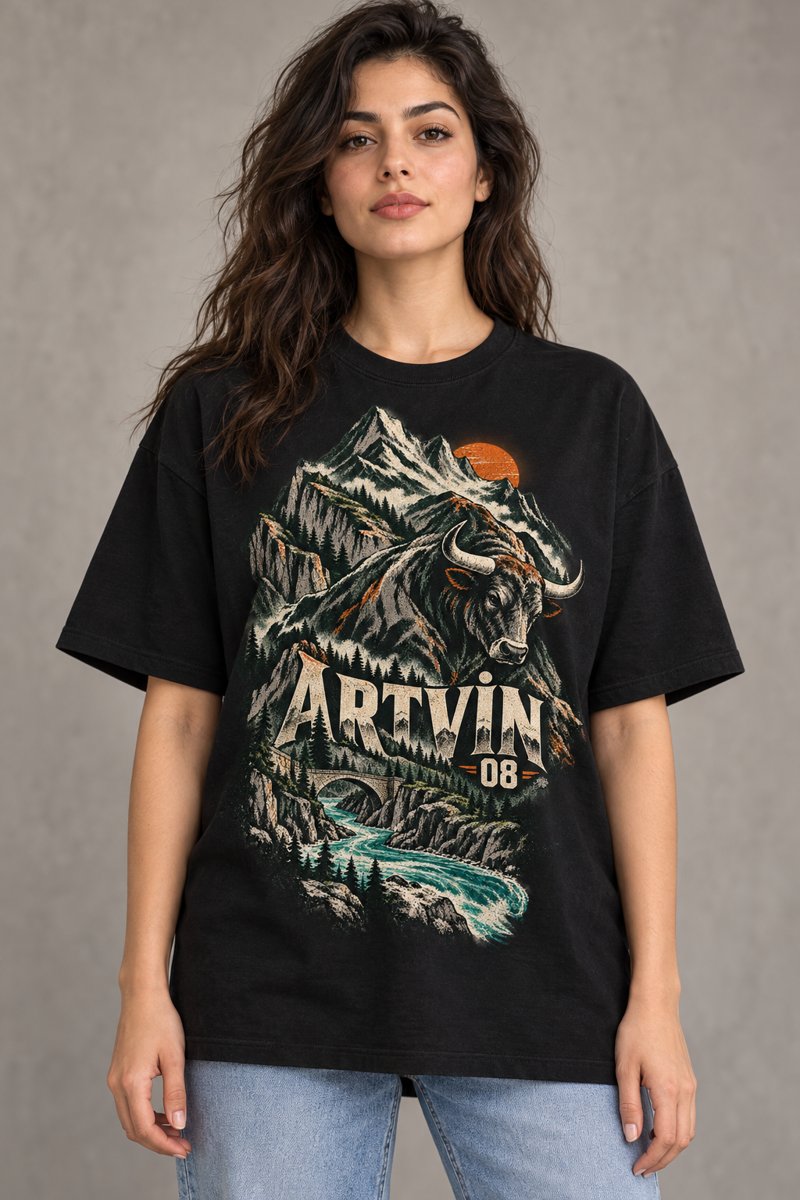 Artvin baskılı tişört
