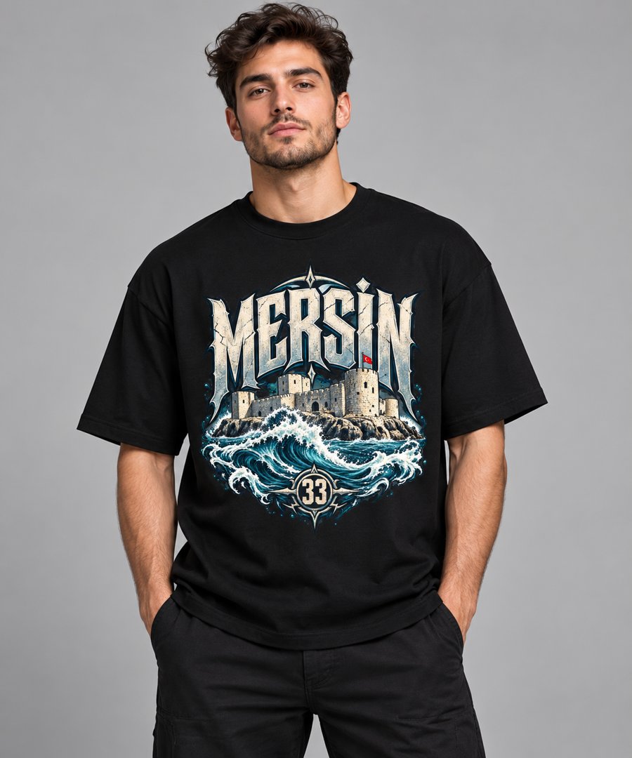 Mersin baskılı tişört