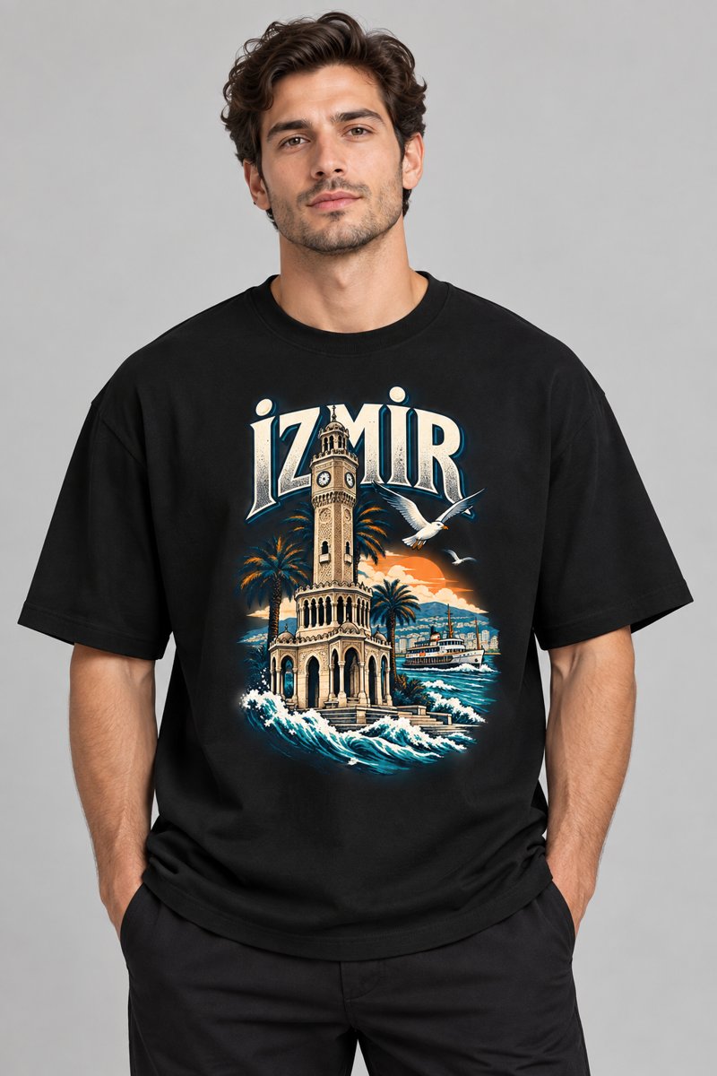İzmir baskılı tişört