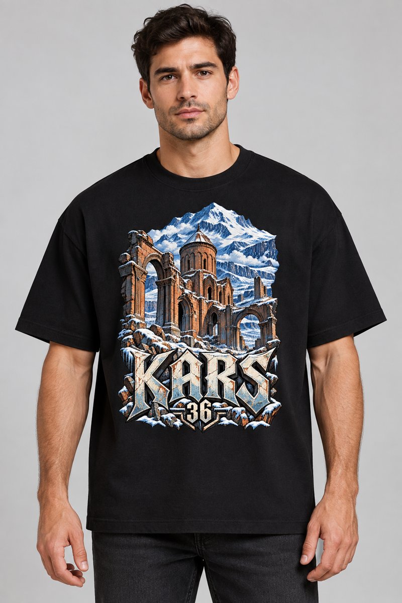 Kars baskılı tişört