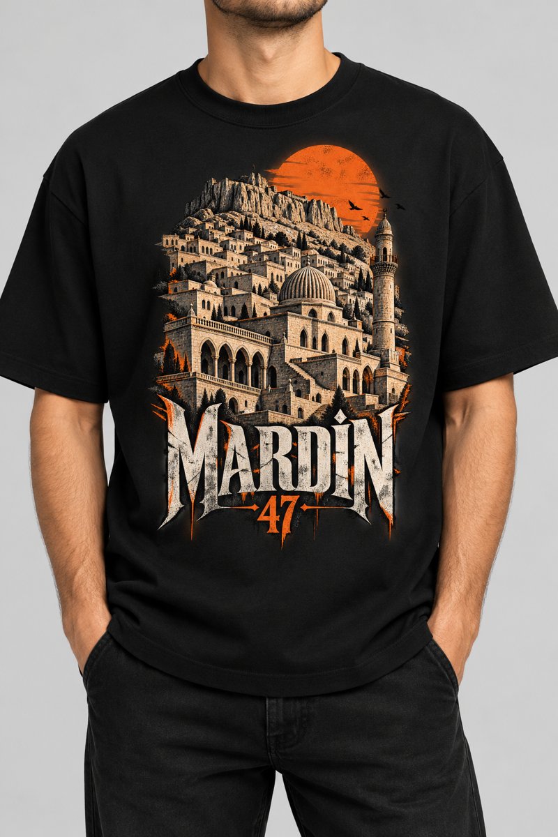 Mardin baskılı tişört