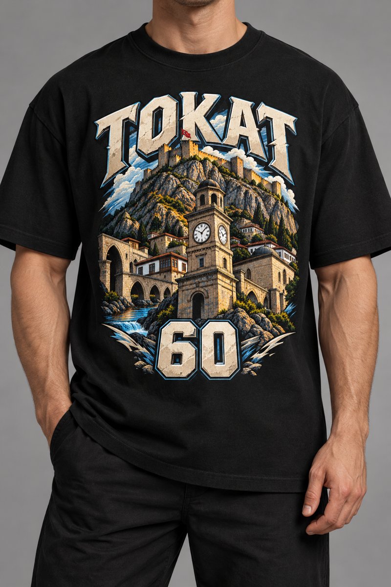 Tokat baskılı tişört