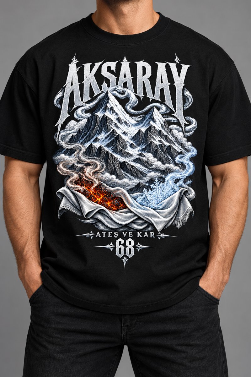 Aksaray baskılı tişört