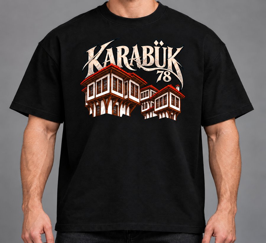 Karabük baskılı tişört