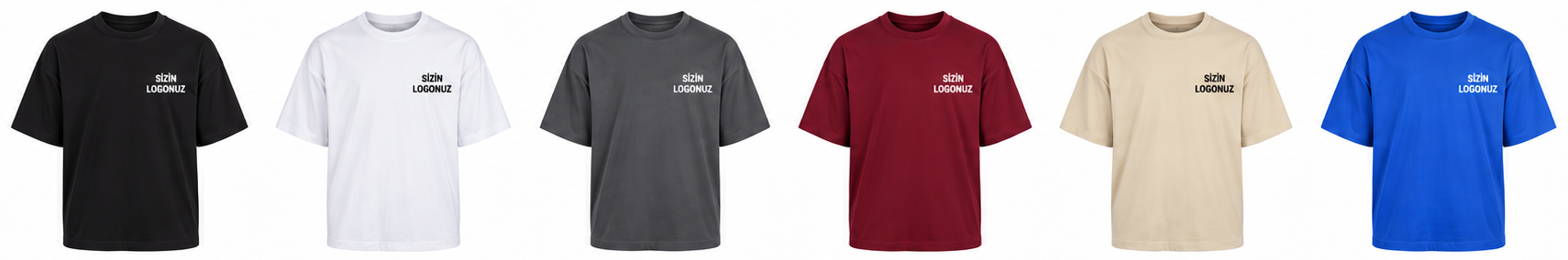 Oversize tişörtler — katalog görseli