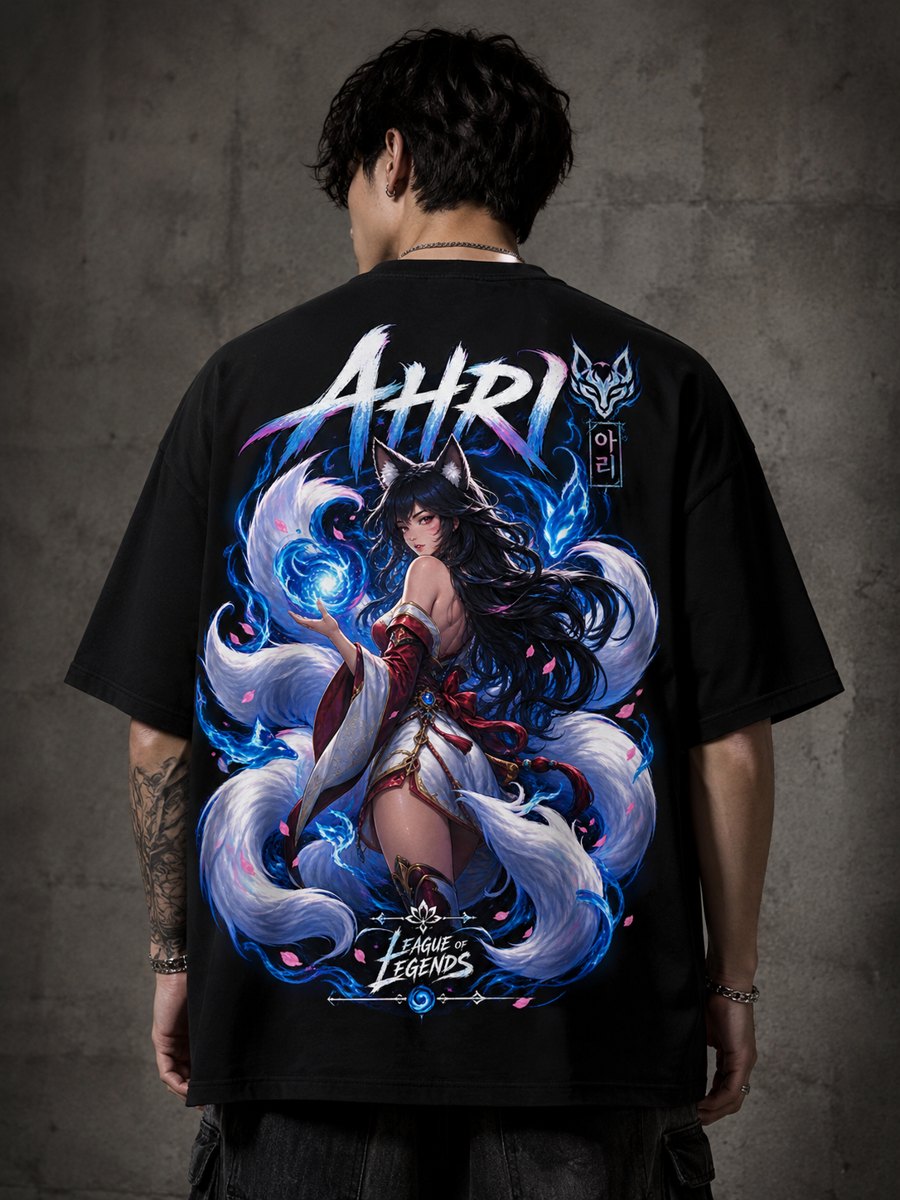 Ahri baskılı tişört