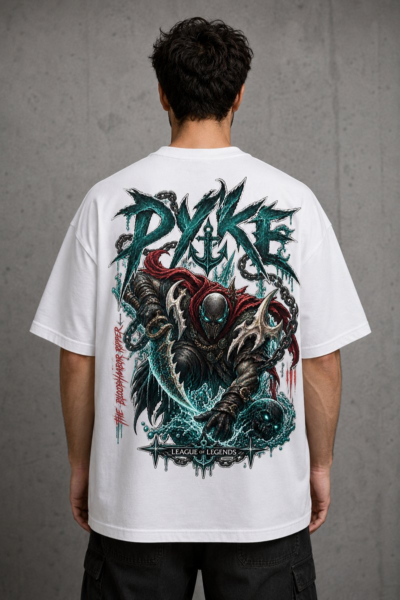 Pyke baskılı tişört